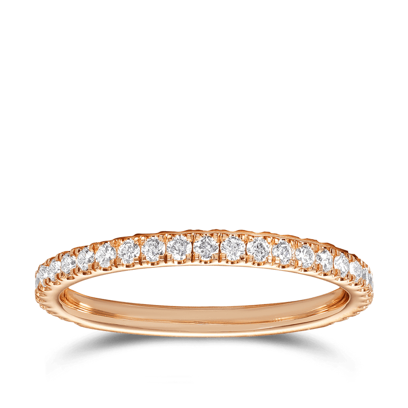 Raffiné 0.34 Carat Diamond Wedding Ring in 18ct Rose Gold Hardy Brothers Jewellers