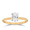 Raffiné 1.00 Carat Oval Soitaire Engagement Ring in 18ct Yellow Gold Hardy Brothers 