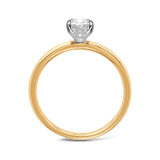 Raffiné 1.00 Carat Oval Solitaire Engagement Ring in 18ct Yellow Gold Hardy Brothers 