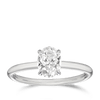 Raffiné 1.00 Carat Oval Solitaire Engagement Ring in 18ct White Gold Hardy Brothers
