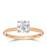 Raffiné 1.00 Carat Diamond Solitaire Engagement Ring in 18ct Rose GoldHardy Brothers 