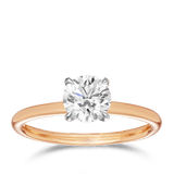 Raffiné 1.00 Carat Diamond Solitaire Engagement Ring in 18ct Rose Gold  Hardy Brothers 