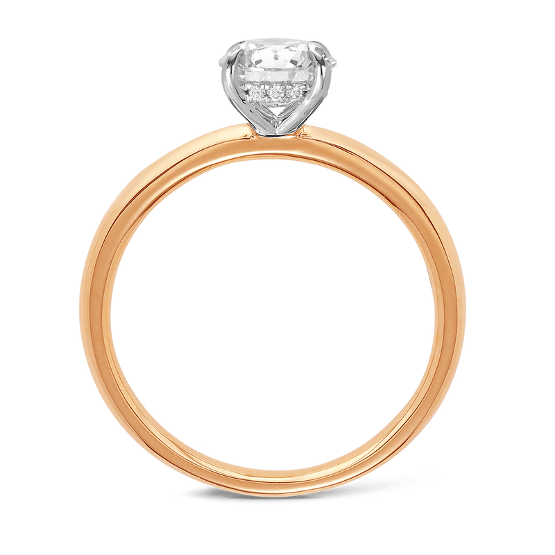 Raffiné 1.00 Carat Diamond Solitaire Engagement Ring in 18ct Rose Gold  Hardy Brothers 