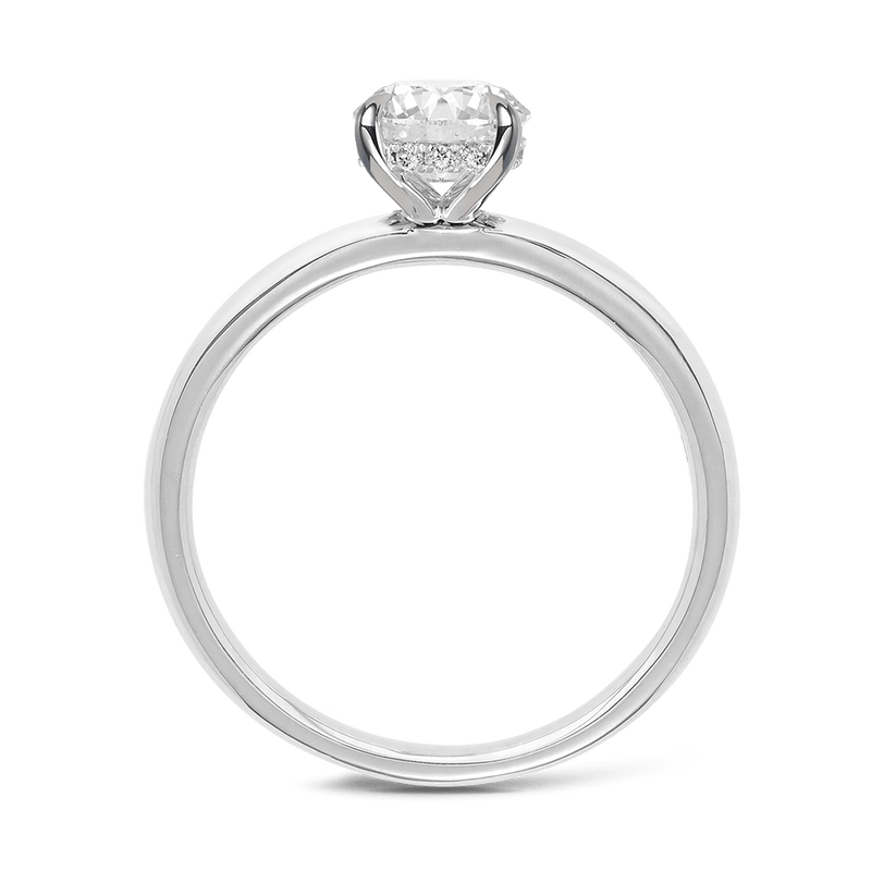 Raffiné 1.00 Carat Diamond Solitaire Engagement Ring in 18ct White Gold Hardy Brothers