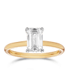 Raffiné 1.50 Carat Emerald Cut Solitaire Engagement Ring in 18ct Yellow Gold Hardy Brothers 