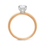 Raffiné 1.50 Carat Oval Solitaire Engagement Ring in 18ct Rose Gold Hardy Brothers 