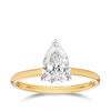 Raffiné 1.50 Carat Pear Cut Solitaire Engagement Ring in 18ct Yellow Gold Hardy Brothers 