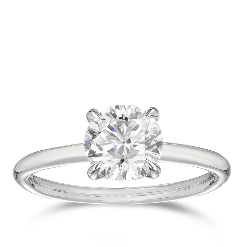 Raffiné 1.50 Carat Diamond Solitaire Engagement Ring in 18ct White Gold Hardy Brothers 