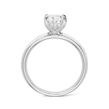 Raffiné 2.00 Carat Oval Solitaire Engagement Ring in 18ct White Gold Hardy Brothers 