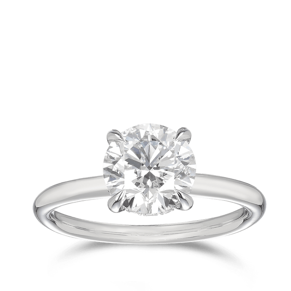 Raffiné 2.00 Carat Diamond Solitaire Engagement Ring in 18ct White Gold Hardy Brothers 