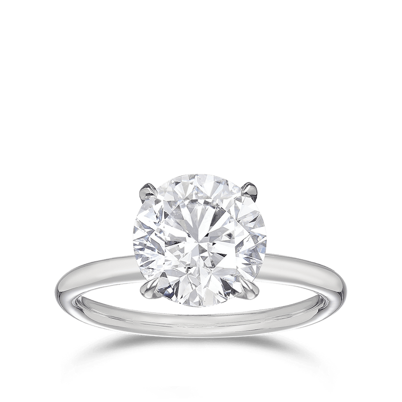 Raffiné 3.00 Carat Diamond Solitaire Engagement Ring in 18ct White Gold  Hardy Brothers 