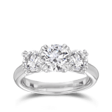 2.00 Carat Diamond Trilogy Engagement Ring in 18ct White Gold Hardy Brothers 