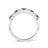 Sapphire and Diamond Ring in 18ct White Gold Hardy Brothers 