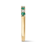 Yellow Gold Diamond and Emerald Dress Ring Hardy Brothers Jewellers