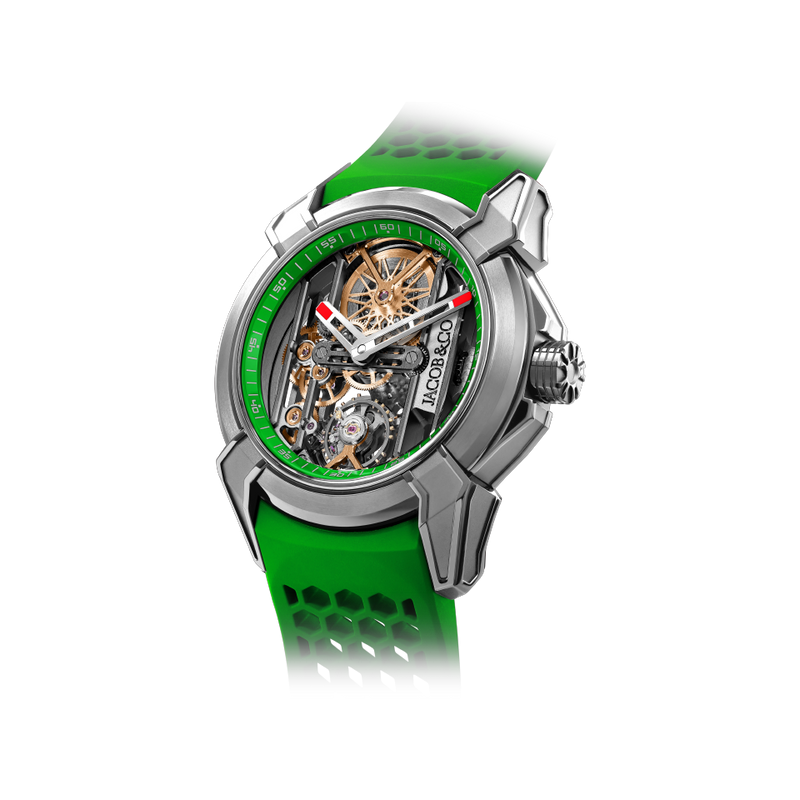 Hardy Brothers Jewellers Jacob & Co Epic X VI Titanium Green Watch EX110.20.AA.AC.ABRUA