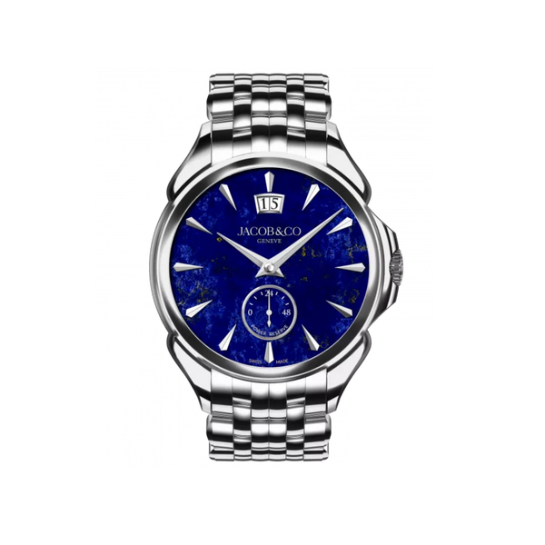Hardy Brothers Jewellers Jacob & Co. Palatial Classic Manual Big Date Stainless Steel Lapis Lazuli 42MM PC400.10.AA.AD.A10AA