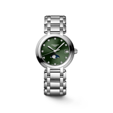Watch Longines PrimaLuna Green 30.50mm L8.115.4.67.6 Hardy Brothers Jewellers