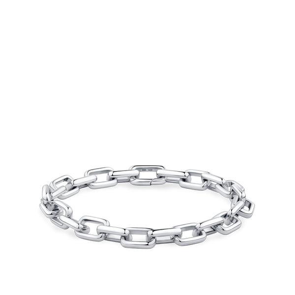 Paperclip Chain Bracelet made in Silver Hardy Brothers Jewellers