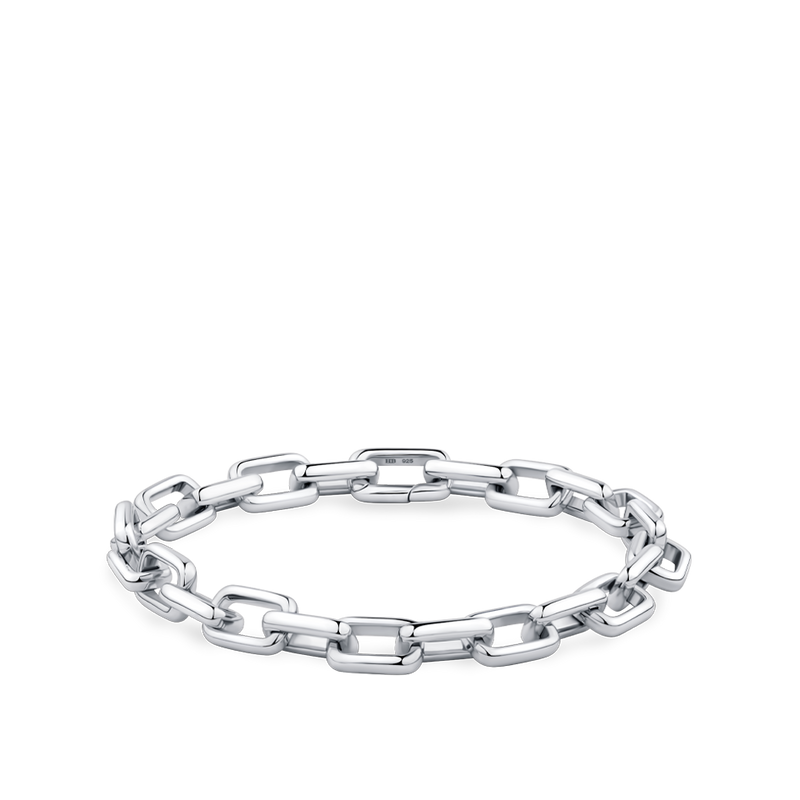 Paperclip Chain Bracelet made in Silver Hardy Brothers Jewellers