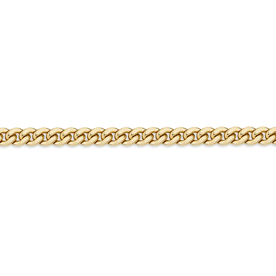 550mm Miami Link Chain Necklace in 18ct Yellow Gold Hardy Brothers Jewellers