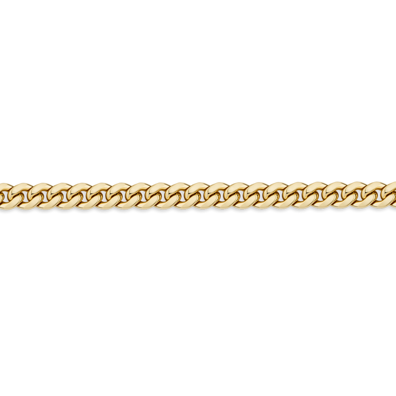 550mm Miami Link Chain Necklace in 18ct Yellow Gold Hardy Brothers Jewellers