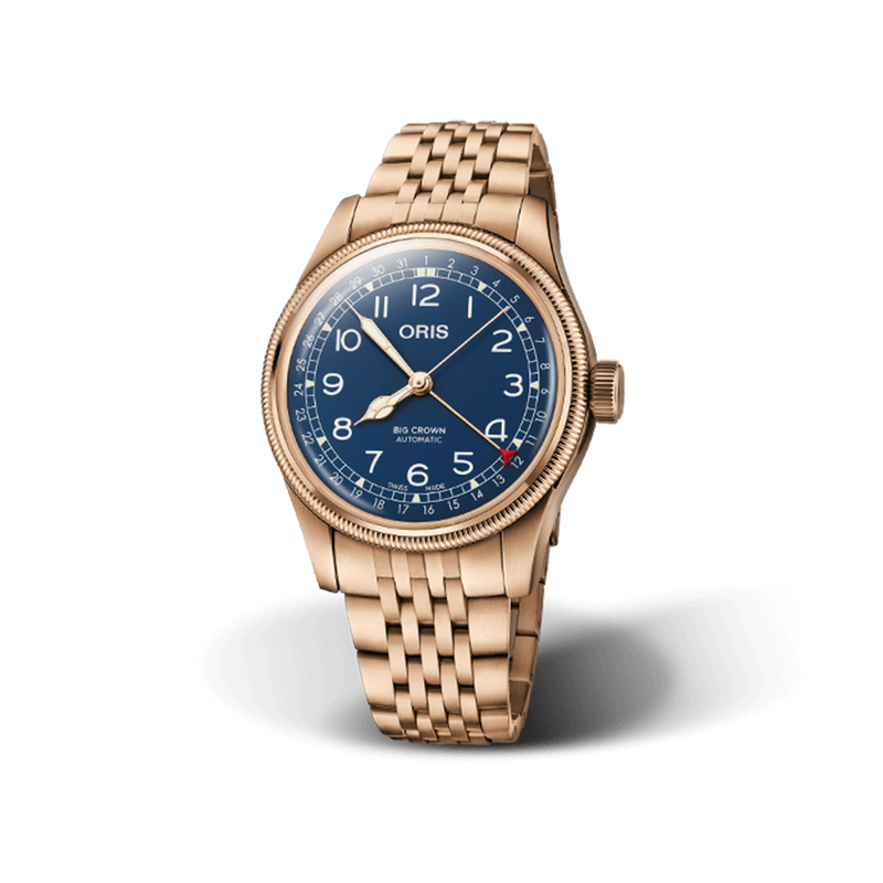 Oris Big Crown Bronze Pointer Date Watch 754 7741 3165 MB Hardy