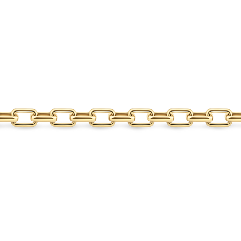 Paperclip Chain Bracelet made in 18ct Yellow Gold Hardy Brothers Jewellers