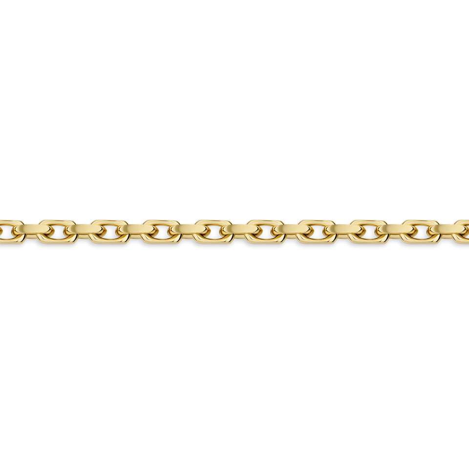 190mm Paperclip Link Chain Bracelet in 18ct Yellow Gold Hardy Brothers Jewellers