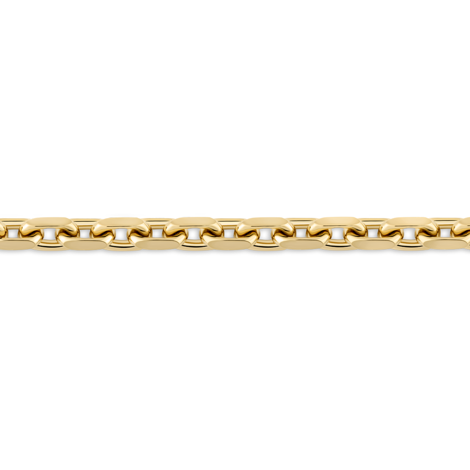 220mm Paperclip Link Chain Bracelet in 18ct Yellow Gold Hardy Brothers Jewellers