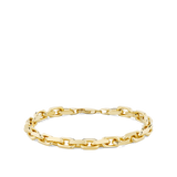 220mm Paperclip Link Chain Bracelet in 18ct Yellow Gold Hardy Brothers Jewellers
