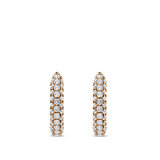 Ear Party Pavé Diamond Huggie Earrings in 18ct Rose Gold Hardy Brothers Jewellers