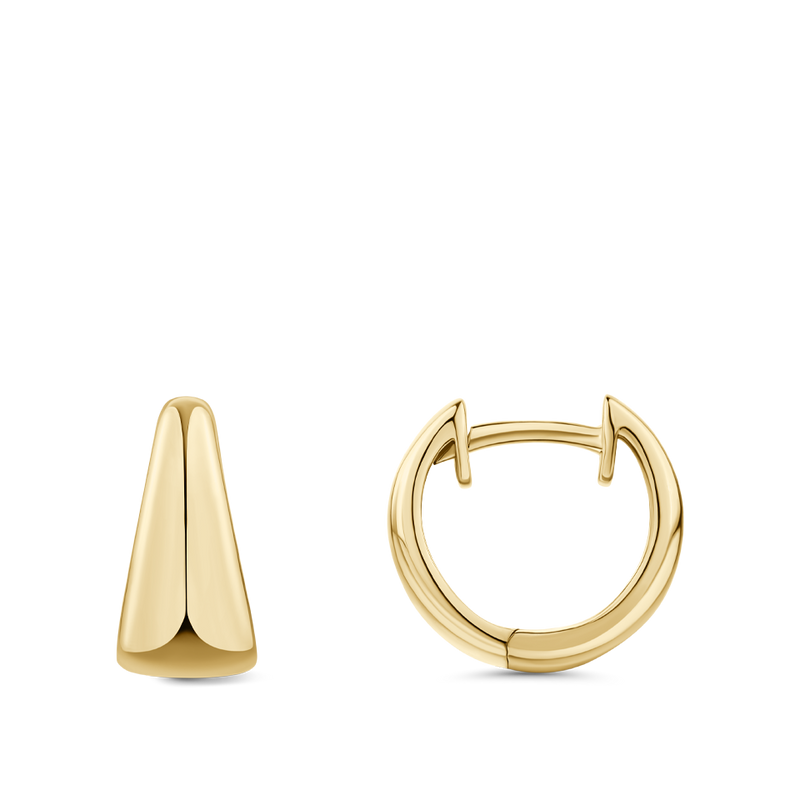Petite Graduated Huggie Earrings in 18ct Yellow Gold Hardy Brothers Jewellers