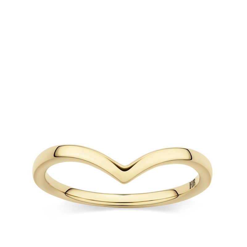 Gold chevron hot sale ring