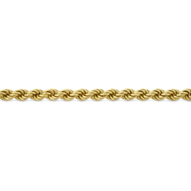 220mm Rope Chain Bracelet in 18ct Yellow Gold Hardy Brothers Jewellers