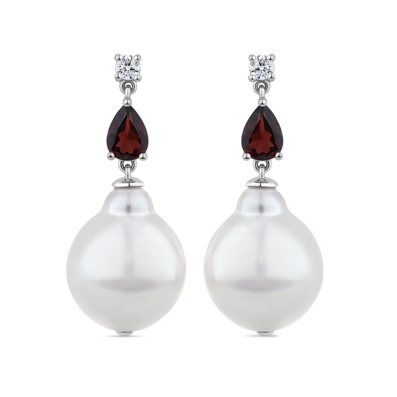Pear pearl drop deals earrings