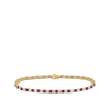 Ruby and Diamond Tennis Bracelet in 18ct Yellow Gold Hardy Brothers Jewellers