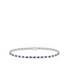 Sapphire and Diamond Tennis Bracelet in 18ct White Gold Hardy Brothers Jewellers