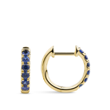 Ear Party Sapphire Huggie Earrings in 18ct Yellow Gold Hardy Brothers Jewellers