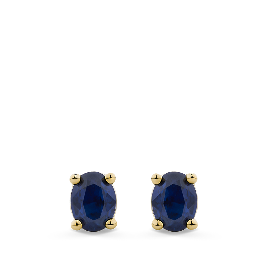 Ear Party Sapphire Stud Earrings in 18ct Yellow Gold Hardy Brothers Jewellers
