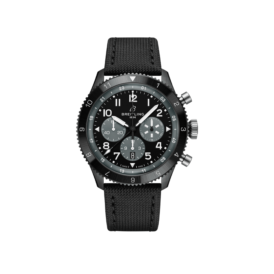 Breitling Classic AVI B04 Chronograph GMT 46 Mosquito Night Fighter SB04451A1B1X1 Hardy Brothers Jewellers