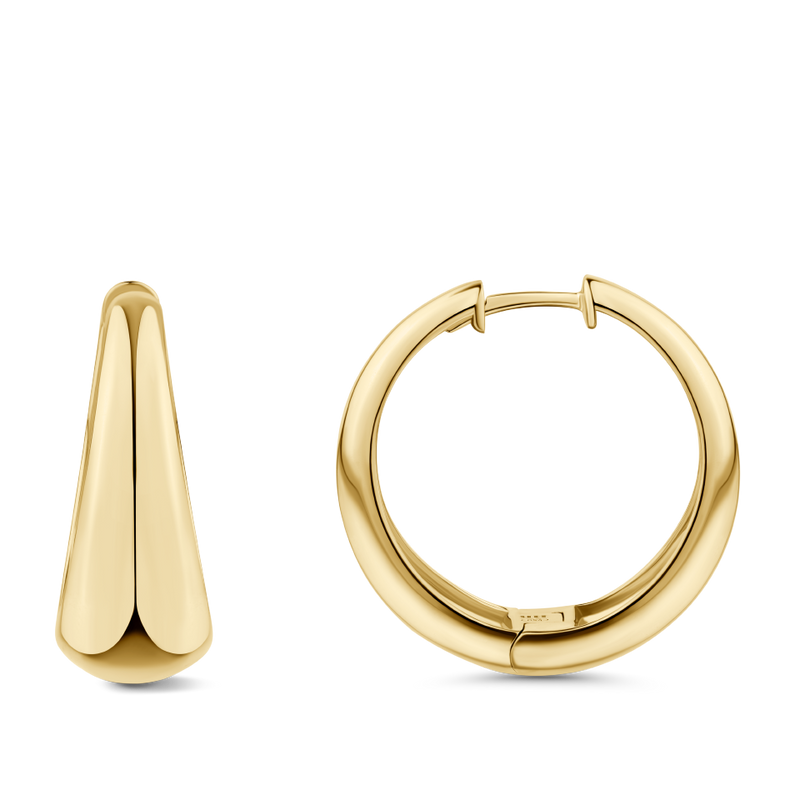 Statement Graduated Hoop Earrings in 18ct Yellow Gold Hardy Brothers Jewellers