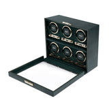 Wolf British Racing Green 6 Piece Watch Winder Wolf 1834