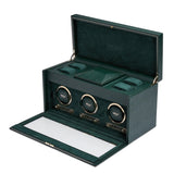 Wolf British Racing Green Triple Watch Winder Wolf 1834